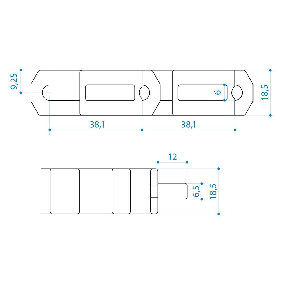 E38C COM LINGUETA (CURVA RI MIN 2,2L)